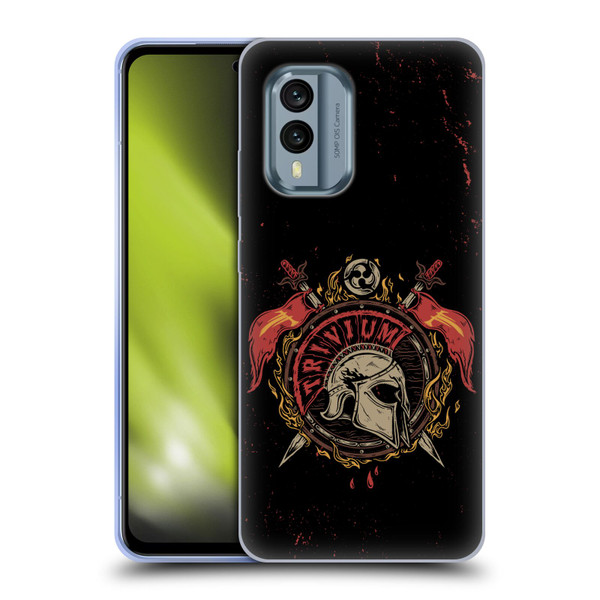 Trivium Graphics Knight Helmet Soft Gel Case for Nokia X30