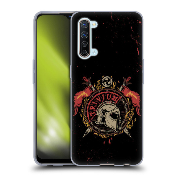 Trivium Graphics Knight Helmet Soft Gel Case for OPPO Find X2 Lite 5G