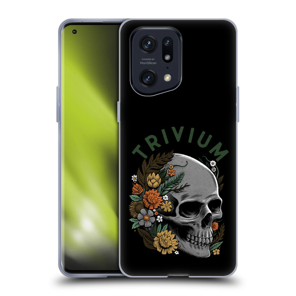 Trivium Graphics Skelly Flower Soft Gel Case for OPPO Find X5 Pro