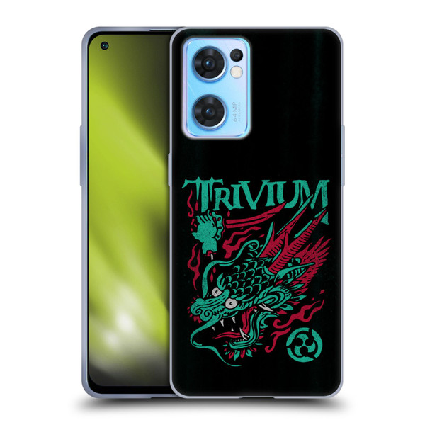 Trivium Graphics Screaming Dragon Soft Gel Case for OPPO Reno7 5G / Find X5 Lite