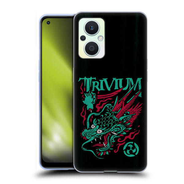 Trivium Graphics Screaming Dragon Soft Gel Case for OPPO Reno8 Lite
