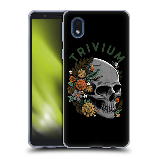 Trivium Graphics Skelly Flower Soft Gel Case for Samsung Galaxy A01 Core (2020)