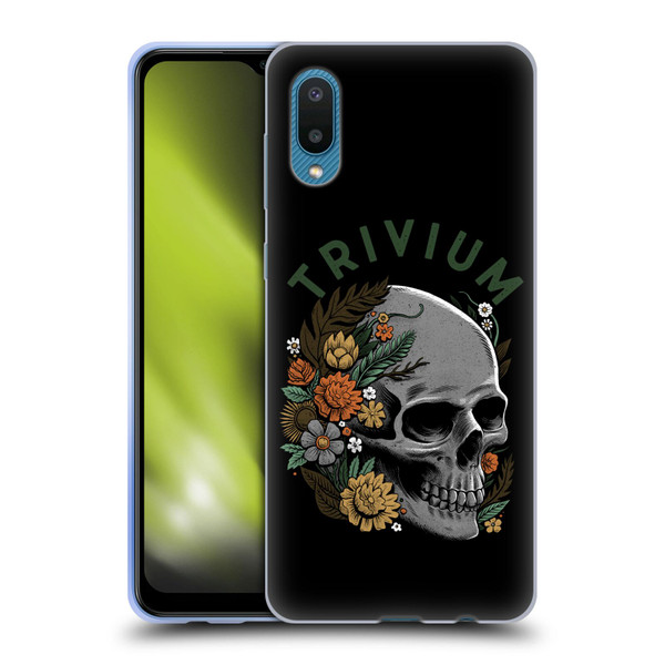 Trivium Graphics Skelly Flower Soft Gel Case for Samsung Galaxy A02/M02 (2021)