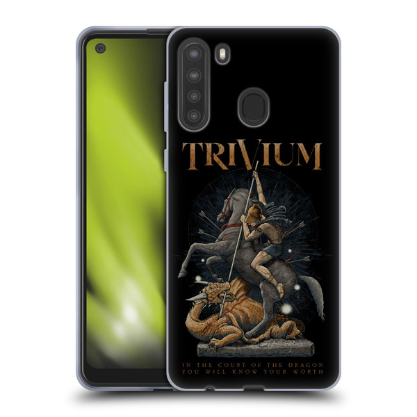 Trivium Graphics Dragon Slayer Soft Gel Case for Samsung Galaxy A21 (2020)