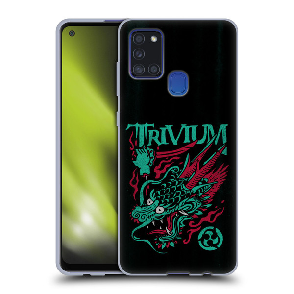 Trivium Graphics Screaming Dragon Soft Gel Case for Samsung Galaxy A21s (2020)