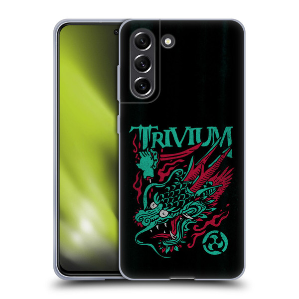 Trivium Graphics Screaming Dragon Soft Gel Case for Samsung Galaxy S21 FE 5G