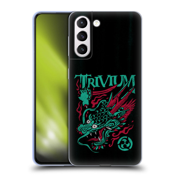 Trivium Graphics Screaming Dragon Soft Gel Case for Samsung Galaxy S21+ 5G