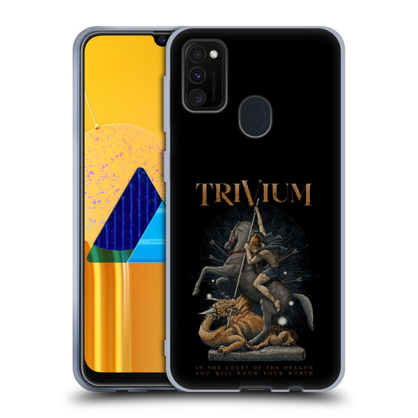 Trivium Graphics Dragon Slayer Soft Gel Case for Samsung Galaxy M30s (2019)/M21 (2020)