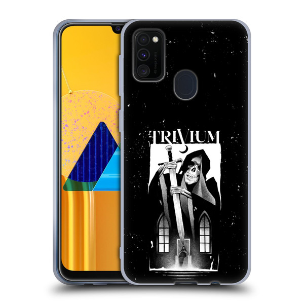 Trivium Graphics Skeleton Sword Soft Gel Case for Samsung Galaxy M30s (2019)/M21 (2020)