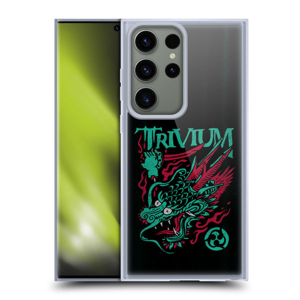 Trivium Graphics Screaming Dragon Soft Gel Case for Samsung Galaxy S23 Ultra 5G