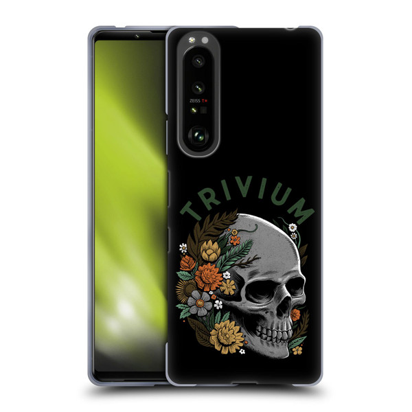 Trivium Graphics Skelly Flower Soft Gel Case for Sony Xperia 1 III