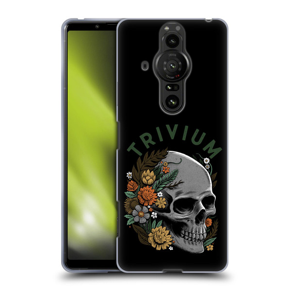 Trivium Graphics Skelly Flower Soft Gel Case for Sony Xperia Pro-I