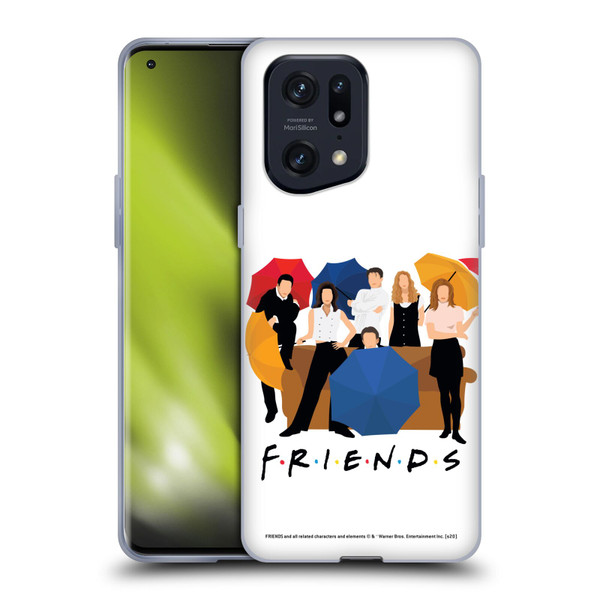 Friends TV Show Key Art Logo Opening Sequence Soft Gel Case for OPPO Find X5 Pro
