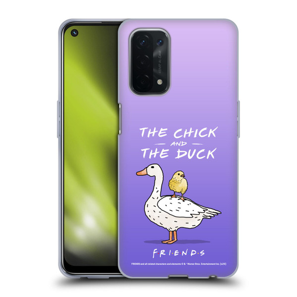 Friends TV Show Key Art Chick And Duck Soft Gel Case for OPPO A54 5G