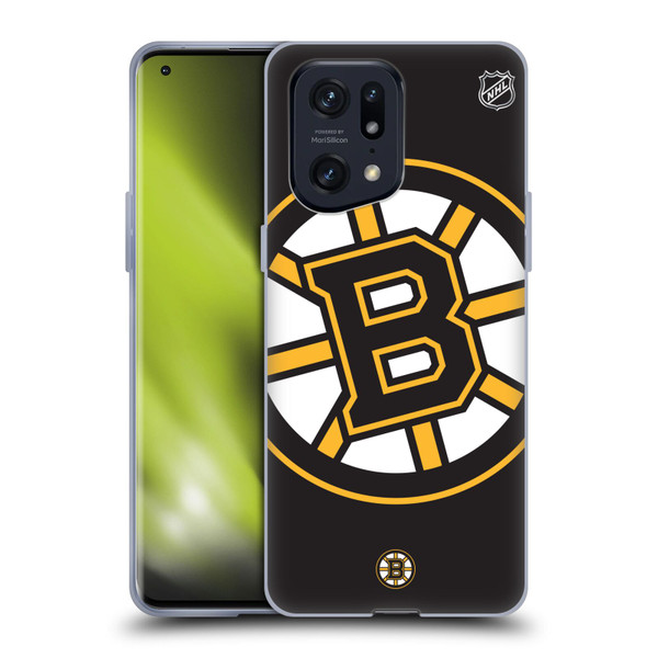 NHL Boston Bruins Oversized Soft Gel Case for OPPO Find X5 Pro