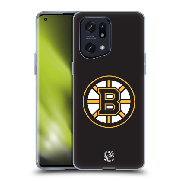 NHL Boston Bruins Plain Soft Gel Case for OPPO Find X5 Pro