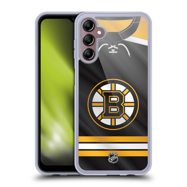 NHL Boston Bruins Jersey Soft Gel Case for Samsung Galaxy A14 5G