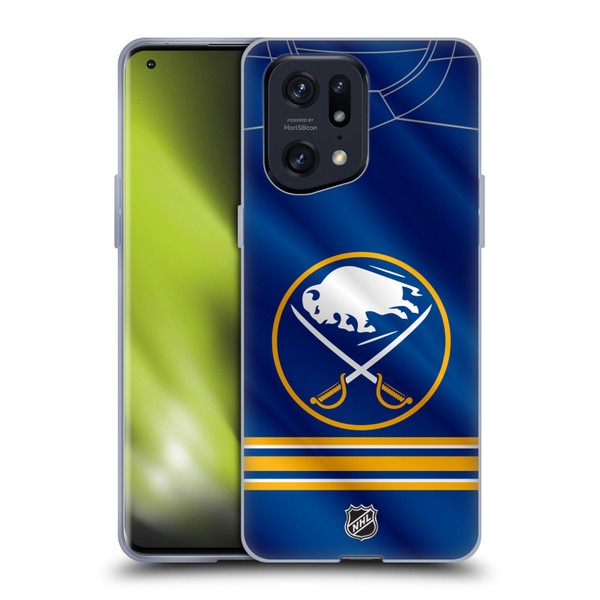 NHL Buffalo Sabres Jersey Soft Gel Case for OPPO Find X5 Pro