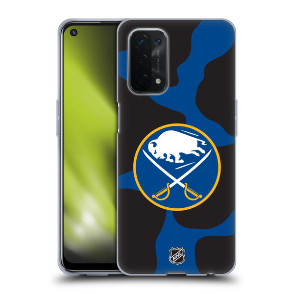 NHL Buffalo Sabres Cow Pattern Soft Gel Case for OPPO A54 5G