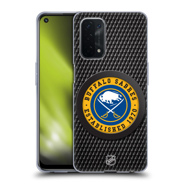 NHL Buffalo Sabres Puck Texture Soft Gel Case for OPPO A54 5G