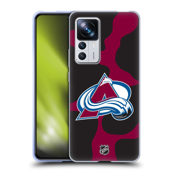 NHL Colorado Avalanche Cow Pattern Soft Gel Case for Xiaomi 12T Pro