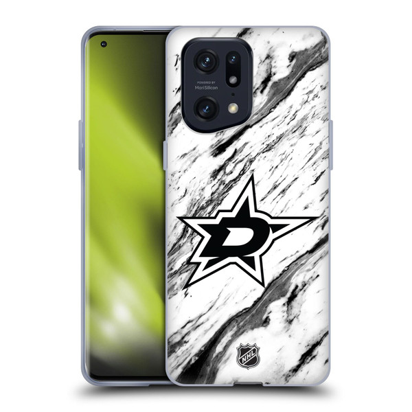 NHL Dallas Stars Marble Soft Gel Case for OPPO Find X5 Pro