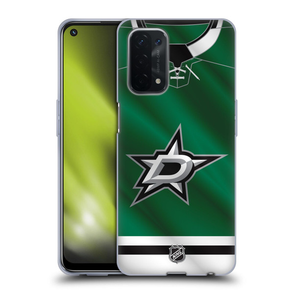 NHL Dallas Stars Jersey Soft Gel Case for OPPO A54 5G