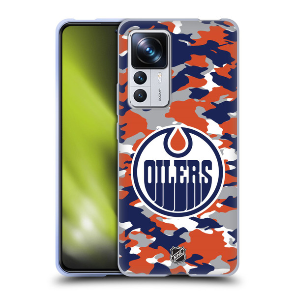 NHL Edmonton Oilers Camouflage Soft Gel Case for Xiaomi 12T Pro
