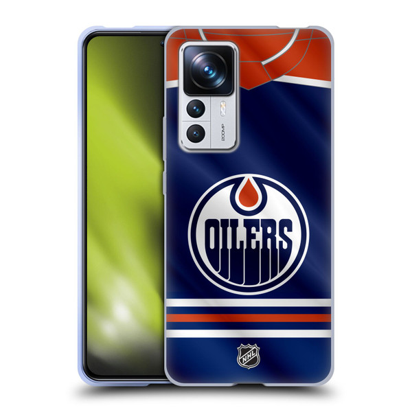 NHL Edmonton Oilers Jersey Soft Gel Case for Xiaomi 12T Pro