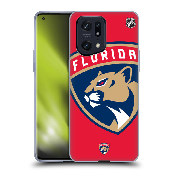 NHL Florida Panthers Oversized Soft Gel Case for OPPO Find X5 Pro