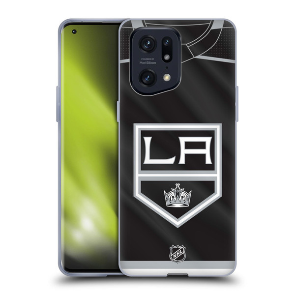 NHL Los Angeles Kings Jersey Soft Gel Case for OPPO Find X5 Pro