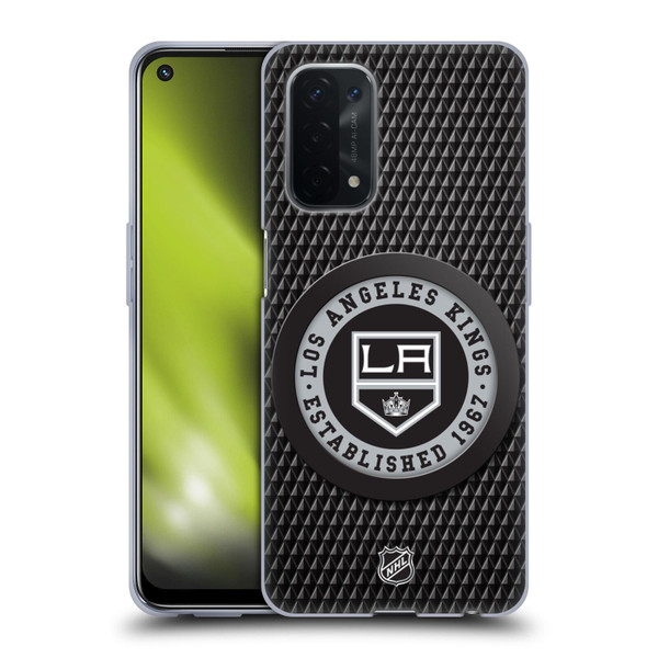 NHL Los Angeles Kings Puck Texture Soft Gel Case for OPPO A54 5G