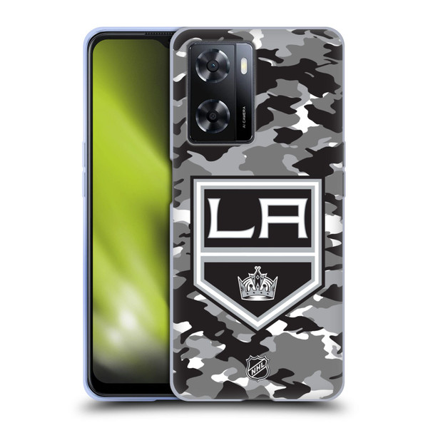 NHL Los Angeles Kings Camouflage Soft Gel Case for OPPO A57s