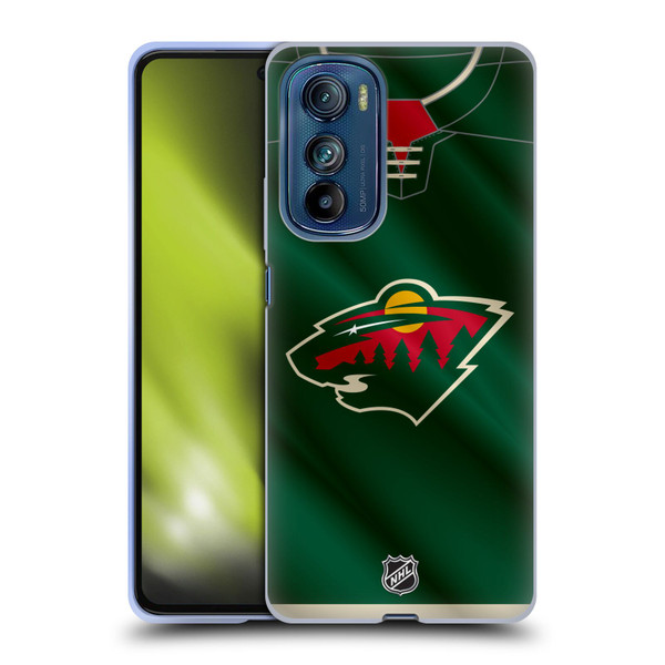 NHL Minnesota Wild Jersey Soft Gel Case for Motorola Edge 30