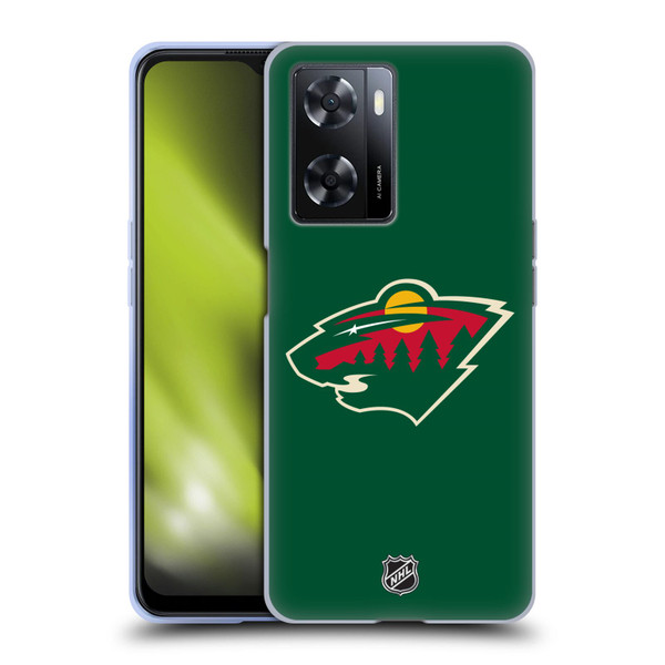NHL Minnesota Wild Plain Soft Gel Case for OPPO A57s