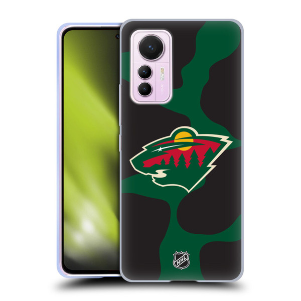 NHL Minnesota Wild Cow Pattern Soft Gel Case for Xiaomi 12 Lite