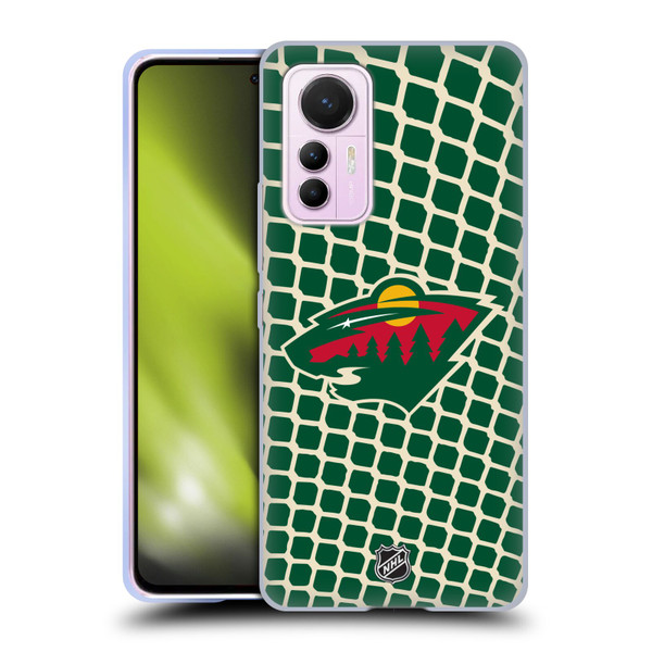 NHL Minnesota Wild Net Pattern Soft Gel Case for Xiaomi 12 Lite