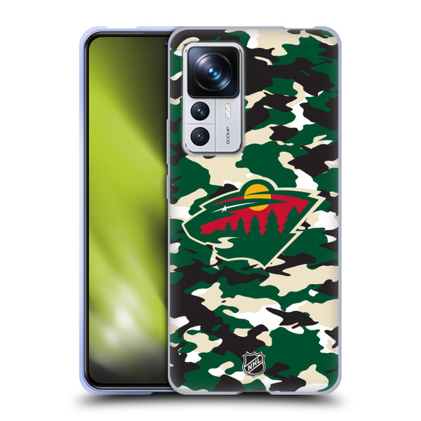 NHL Minnesota Wild Camouflage Soft Gel Case for Xiaomi 12T Pro