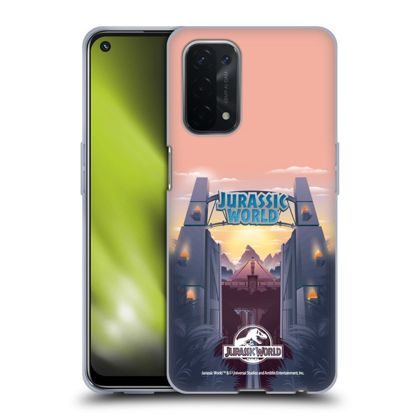 Jurassic World Vector Art Park's Gate Soft Gel Case for OPPO A54 5G