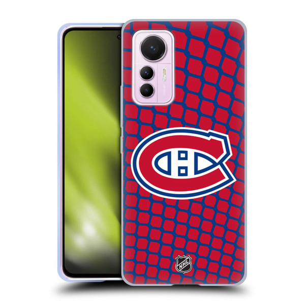 NHL Montreal Canadiens Net Pattern Soft Gel Case for Xiaomi 12 Lite