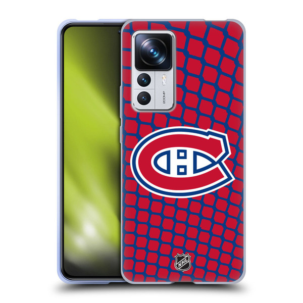 NHL Montreal Canadiens Net Pattern Soft Gel Case for Xiaomi 12T Pro