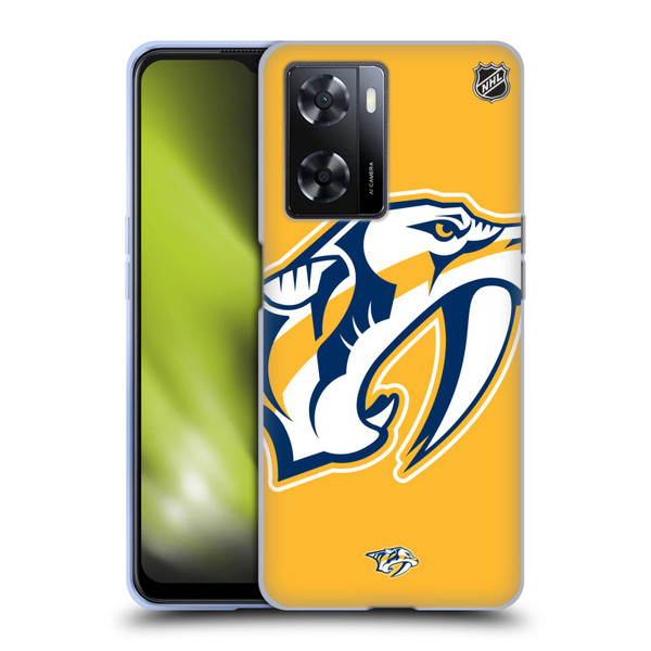 NHL Nashville Predators Oversized Soft Gel Case for OPPO A57s