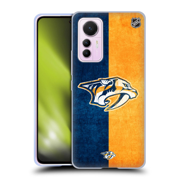 NHL Nashville Predators Half Distressed Soft Gel Case for Xiaomi 12 Lite