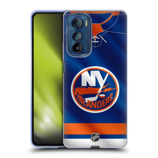 NHL New York Islanders Jersey Soft Gel Case for Motorola Edge 30