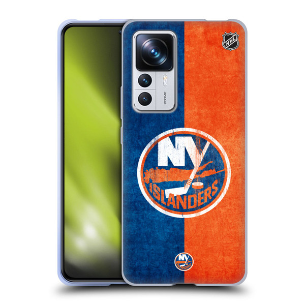 NHL New York Islanders Half Distressed Soft Gel Case for Xiaomi 12T Pro