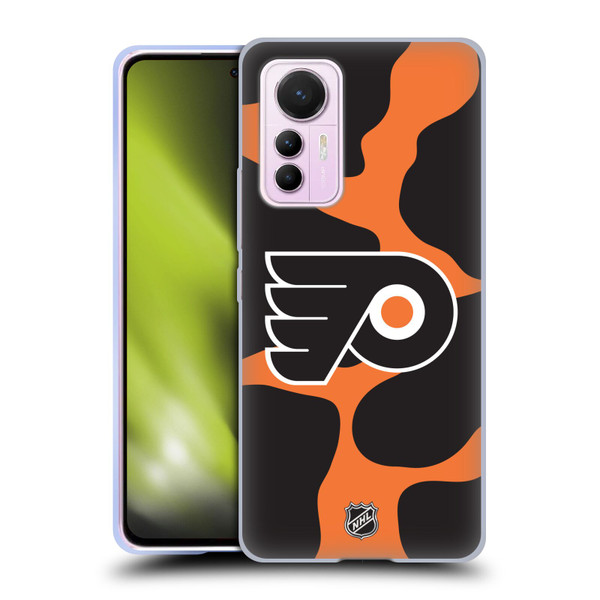 NHL Philadelphia Flyers Cow Pattern Soft Gel Case for Xiaomi 12 Lite