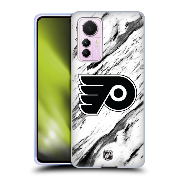 NHL Philadelphia Flyers Marble Soft Gel Case for Xiaomi 12 Lite