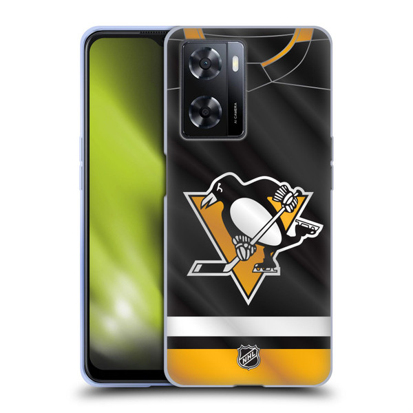 NHL Pittsburgh Penguins Jersey Soft Gel Case for OPPO A57s