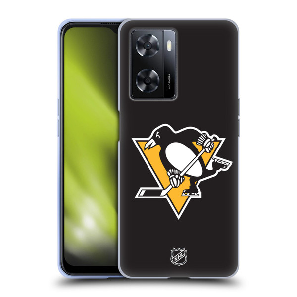 NHL Pittsburgh Penguins Plain Soft Gel Case for OPPO A57s