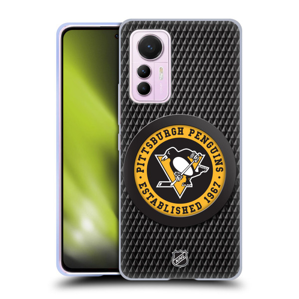 NHL Pittsburgh Penguins Puck Texture Soft Gel Case for Xiaomi 12 Lite